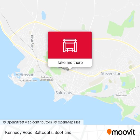 Kennedy Road, Saltcoats map