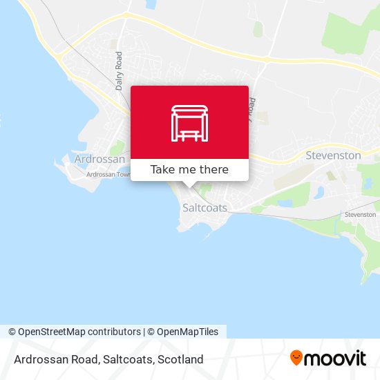 Ardrossan Road, Saltcoats map