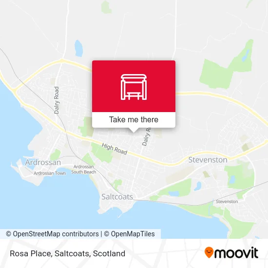 Rosa Place, Saltcoats map