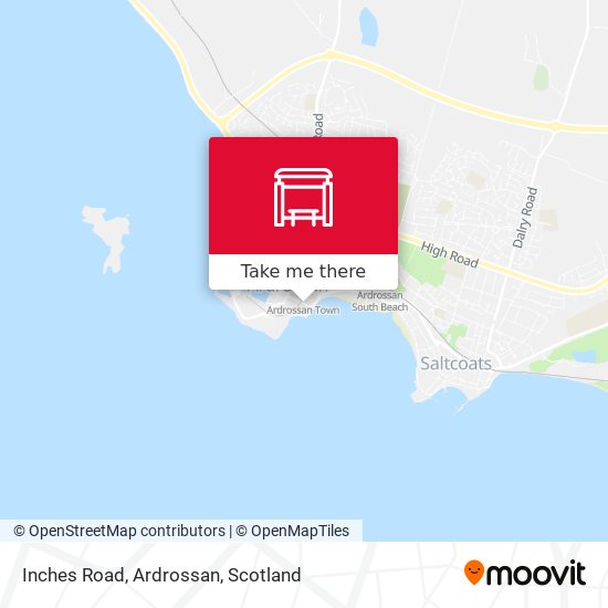 Inches Road, Ardrossan map