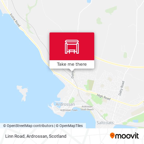 Linn Road, Ardrossan map