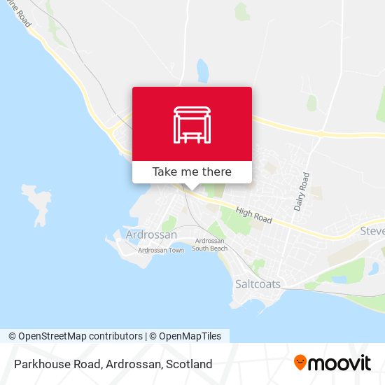 Parkhouse Road, Ardrossan map