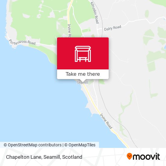Chapelton Lane, Seamill map