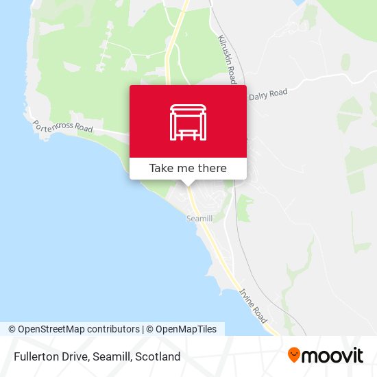 Fullerton Drive, Seamill map