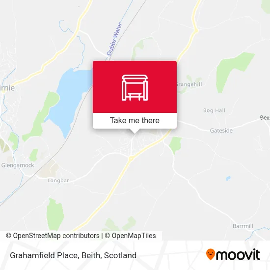 Grahamfield Place, Beith map