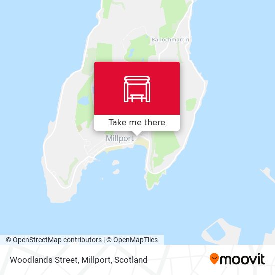 Woodlands Street, Millport map