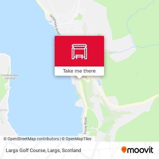 Largs Golf Course, Largs map