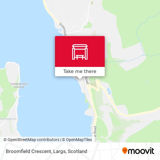 Broomfield Crescent, Largs map