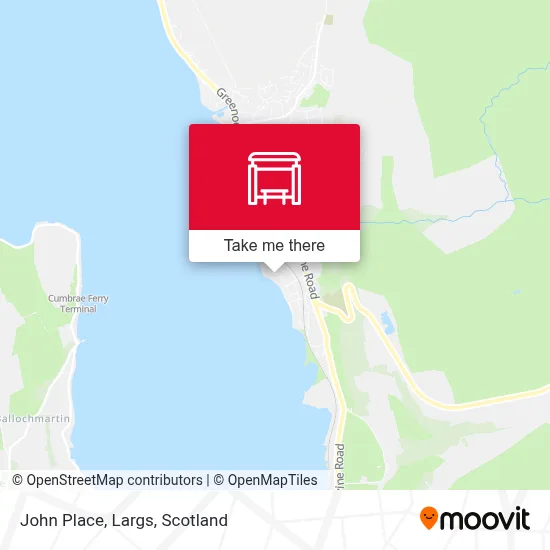 John Place, Largs map