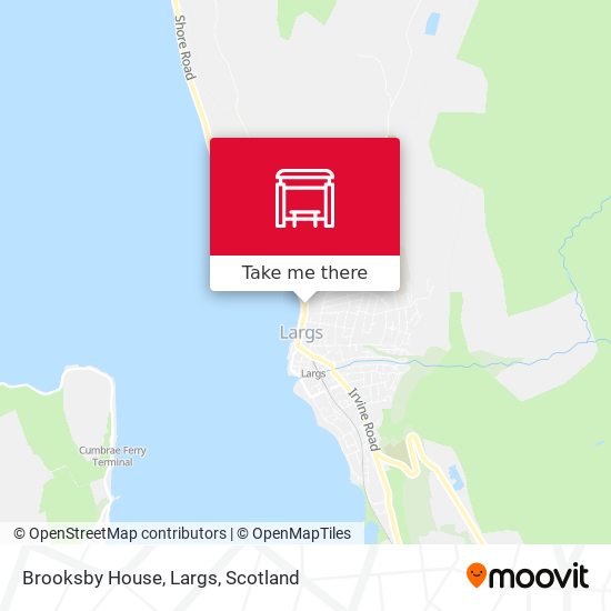 Brooksby House, Largs map