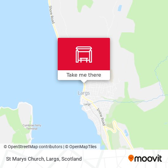 St Marys Church, Largs map
