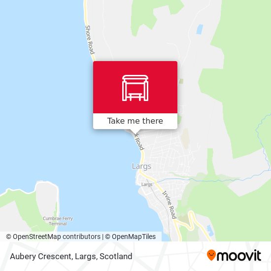 Aubery Crescent, Largs map