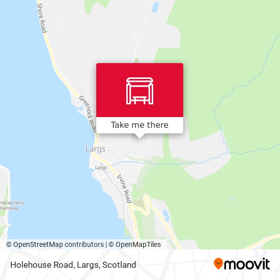 Holehouse Road, Largs map