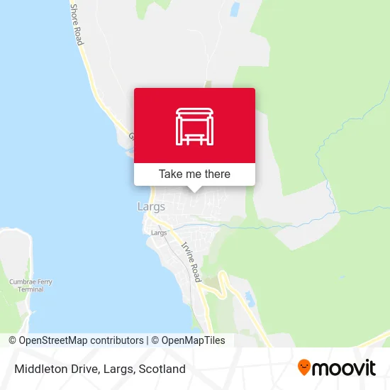 Middleton Drive, Largs map
