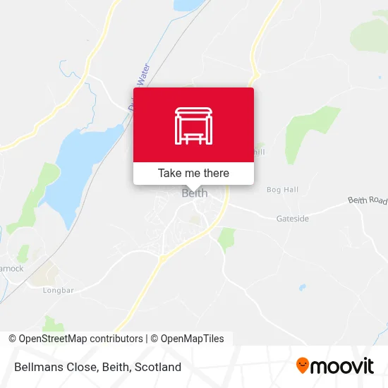 Bellmans Close, Beith map