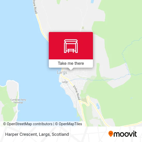 Harper Crescent, Largs map