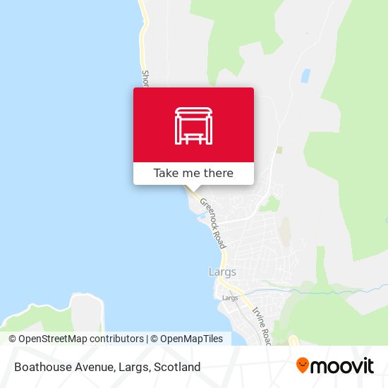 Boathouse Avenue, Largs map