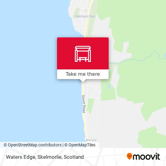 Waters Edge, Skelmorlie map