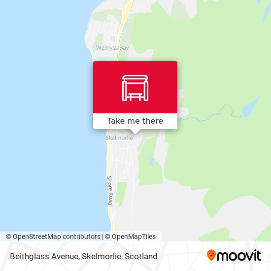 Beithglass Avenue, Skelmorlie map