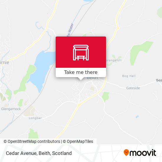 Cedar Avenue, Beith map