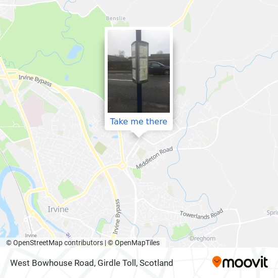 West Bowhouse Road, Girdle Toll map