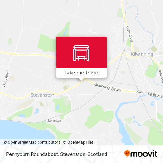 Pennyburn Roundabout, Stevenston map