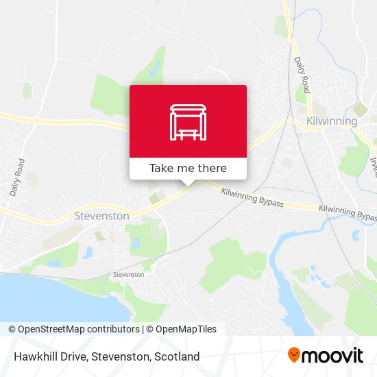 Hawkhill Drive, Stevenston map