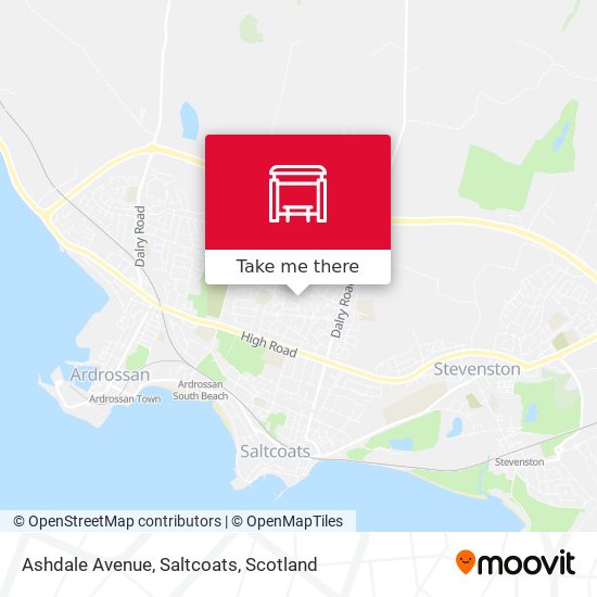 Ashdale Avenue, Saltcoats map
