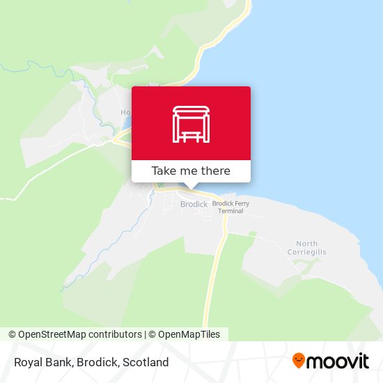 Royal Bank, Brodick map