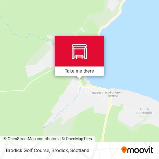Brodick Golf Course, Brodick map