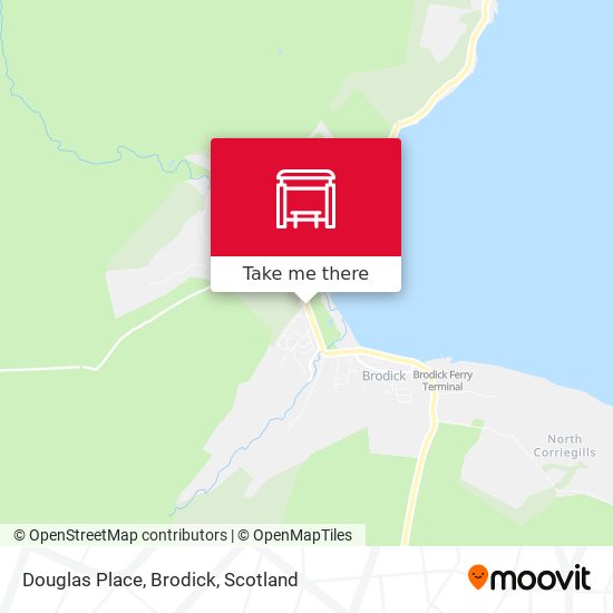 Douglas Place, Brodick map