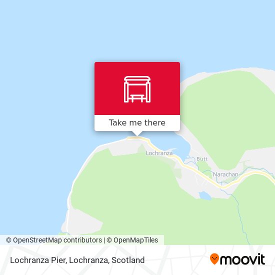 Lochranza Pier, Lochranza map