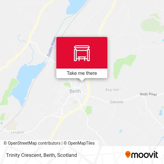 Trinity Crescent, Beith map