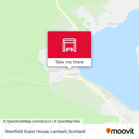 Westfield Guest House, Lamlash map