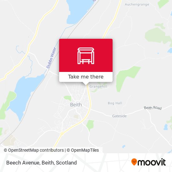 Beech Avenue, Beith map
