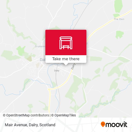 Mair Avenue, Dalry map