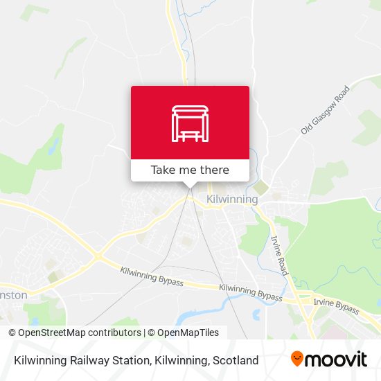 Kilwinning Railway Station, Kilwinning map