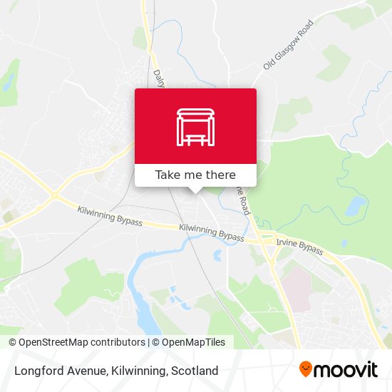 Longford Avenue, Kilwinning map