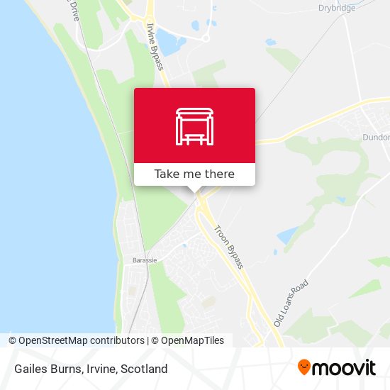 Gailes Burns, Irvine map