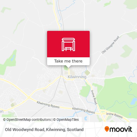 Old Woodwynd Road, Kilwinning map