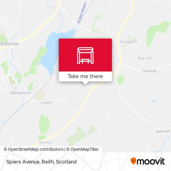 Spiers Avenue, Beith map