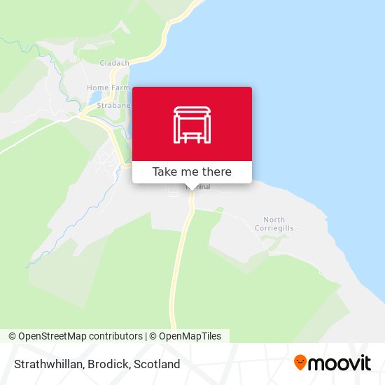 Strathwhillan, Brodick map