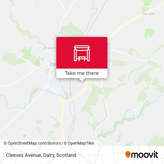 Cleeves Avenue, Dalry map