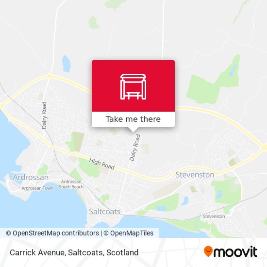 Carrick Avenue, Saltcoats map