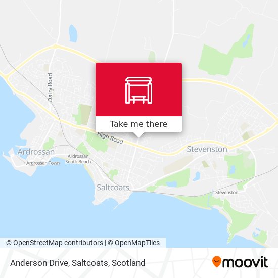 Anderson Drive, Saltcoats map