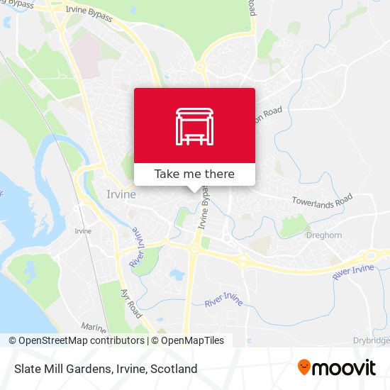 Slate Mill Gardens, Irvine map
