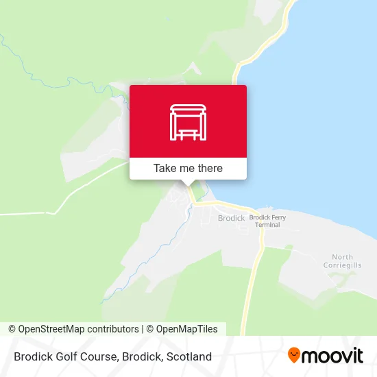 Brodick Golf Course, Brodick map