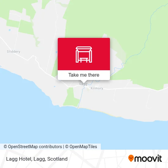 Lagg Hotel, Lagg map