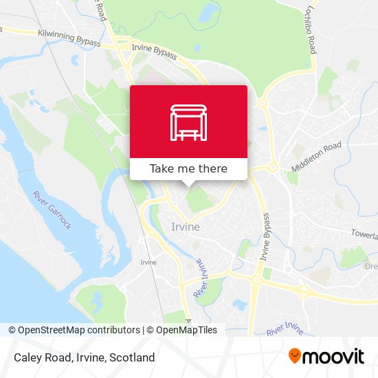 Caley Road, Irvine map