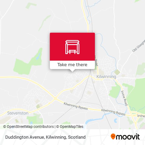 Duddington Avenue, Kilwinning map